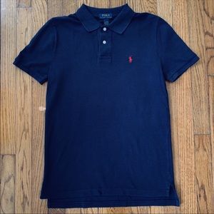 Ralph Lauren Navy Blue Classic Polo (L) 14-16